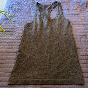 LULULEMON SWIFTLY RACERBACK TANK TOP GREY GRAY